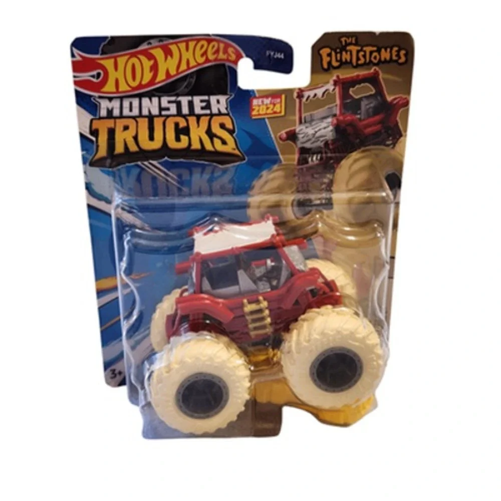 Hot Wheels Monster Trucks The Flintmobile Flintstones 1:64 Die-Cast FYJ44 2024
